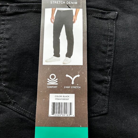 Kenneth Cole Men's Straight Leg Jeans Stretch Denim Black Size 38x34 - Picture 11 of 11